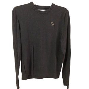 Abercrombie & Fitch Cotton and Wool Blend Sweater, Navy, Size XL